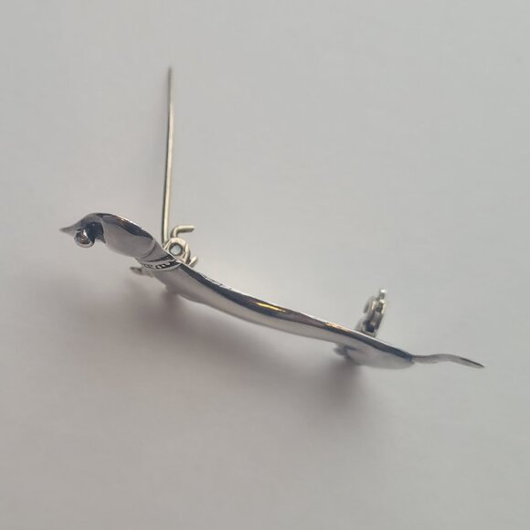 Dachshund Weenie Dog Sterling Pin Silver Doxie Dog Parra Mexico - Picture 7 of 10